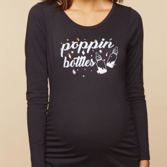 Motherhood Maternity Tops - *HP* "Poppin' Bottles" Maternity Shirt